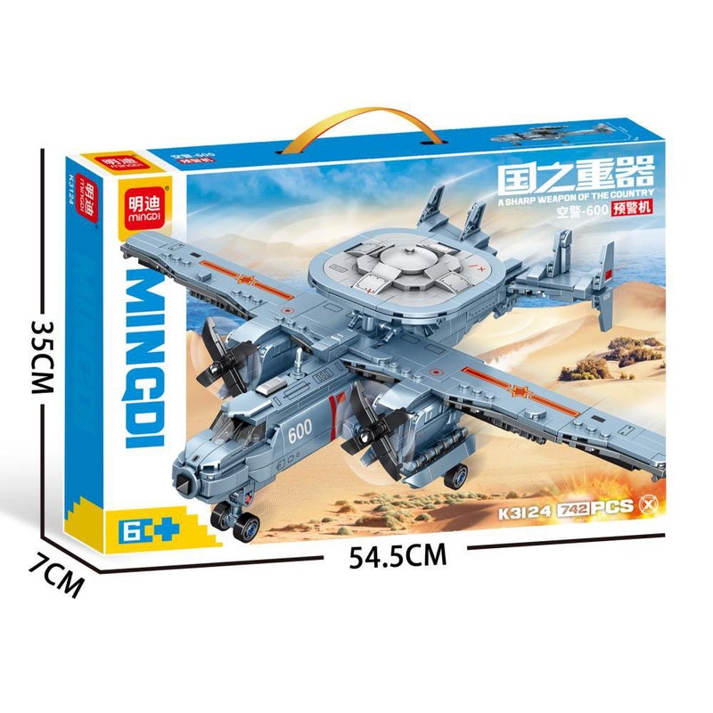 Mindy Amphibious Assault Ship Compatible With Lego Small Particle Assembled Building Block Toys Early Warning Aircraft Model Mechanism Gifts - Image 4